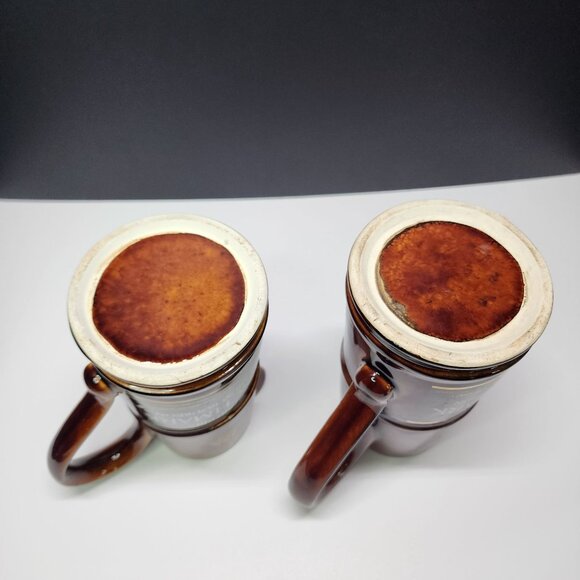 Vintage Seogram's Benchmark Premium Bourbon Pitcher Bar Jug 8'' - Set Of 2 - Picture 5 of 7